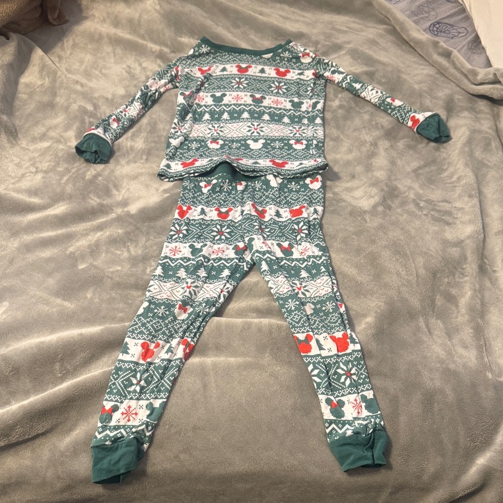 Little Sleepies Bamboo two piece pjs- Mickey fair isle- Unisex
